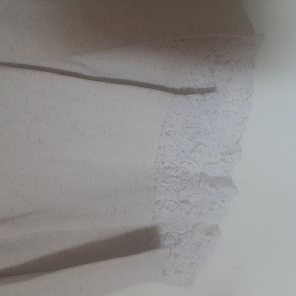 Style & Co Linen Lace Studs " Wish" Top Sz XL - Picture 3 of 8